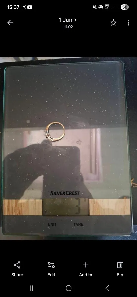 9K Gold Ring (Scrap or Repair) - Image 2