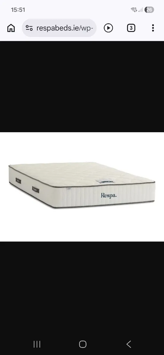 King size scroll bed with respa matress - Image 3