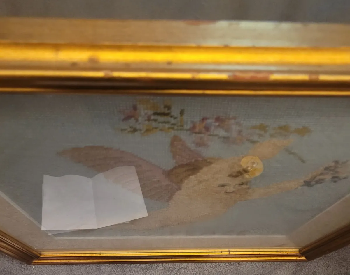 Antique Cross Stitch Picture - Image 4