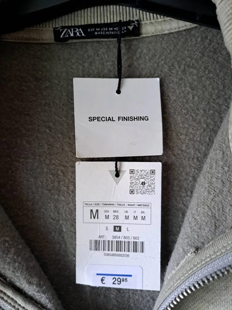 Zara pale green casual top - Image 2