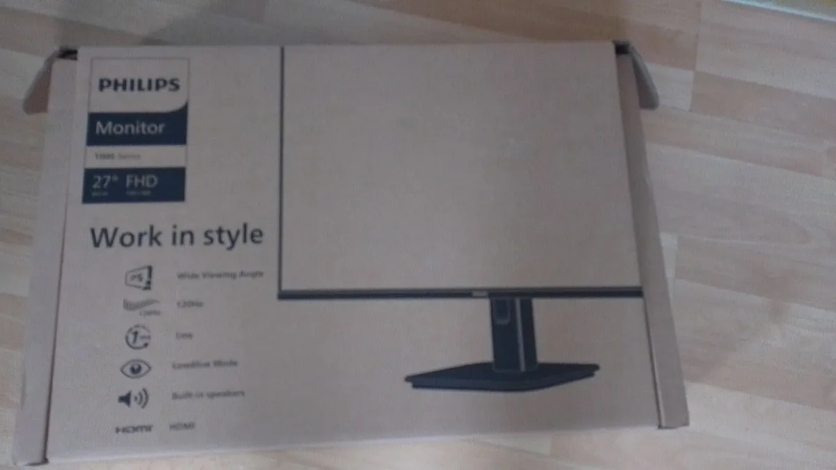 PHILIPS 27 " MONITOR NEW CONDITION - Image 3