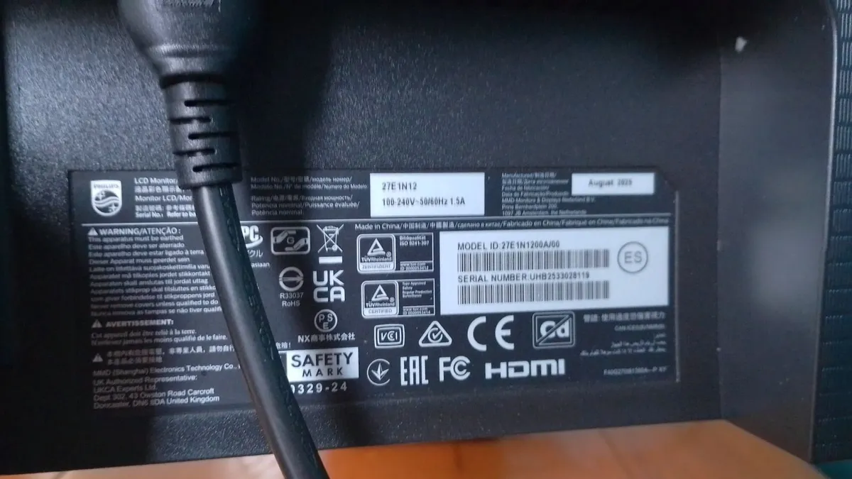 PHILIPS 27 " MONITOR NEW CONDITION - Image 4