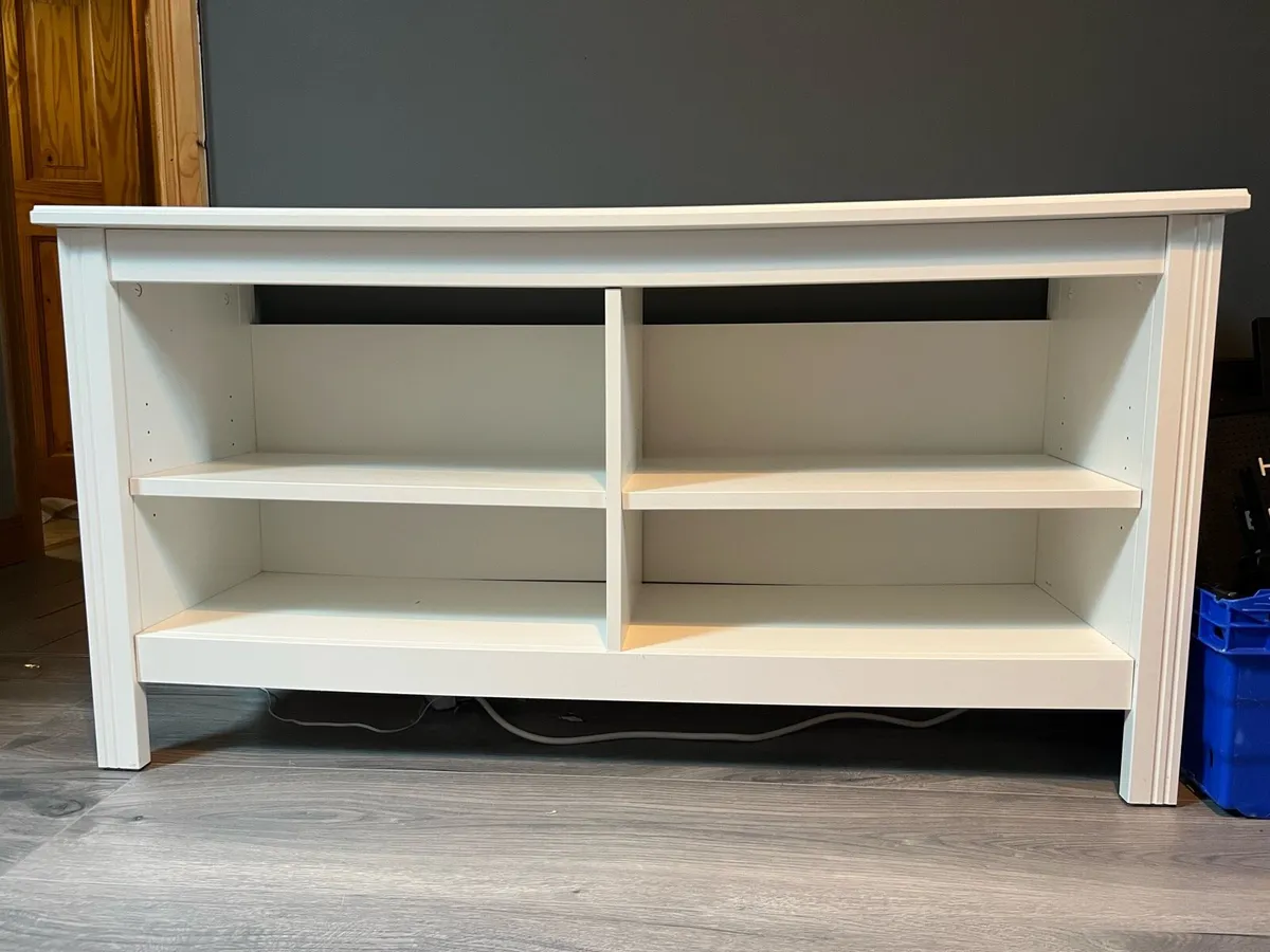 Ikea Brusali white TV unit - Image 1