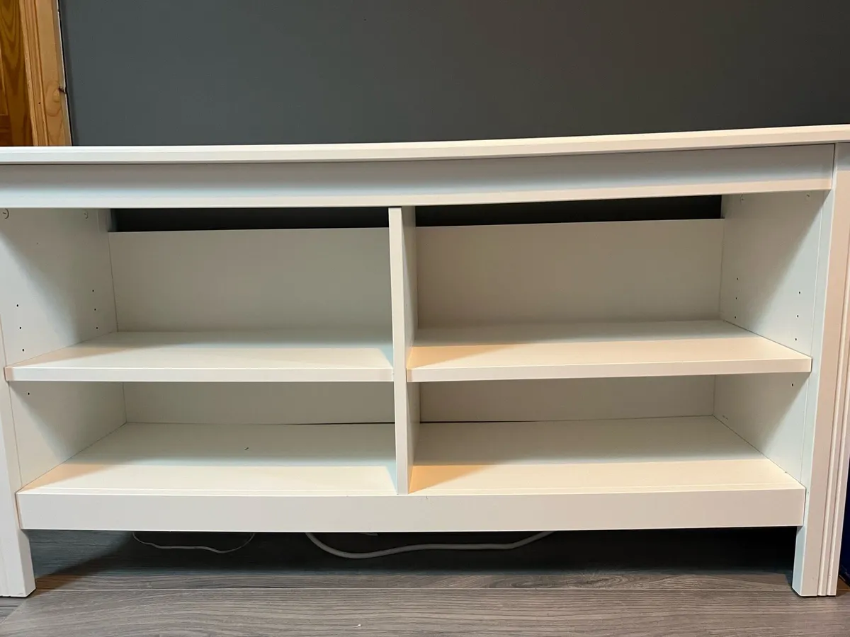 Ikea Brusali white TV unit - Image 3