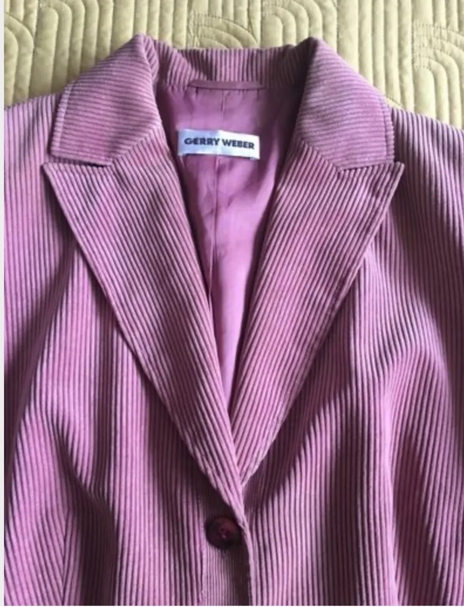 Gerry Weber Cord Blazer Jacket Size 16 - Image 1