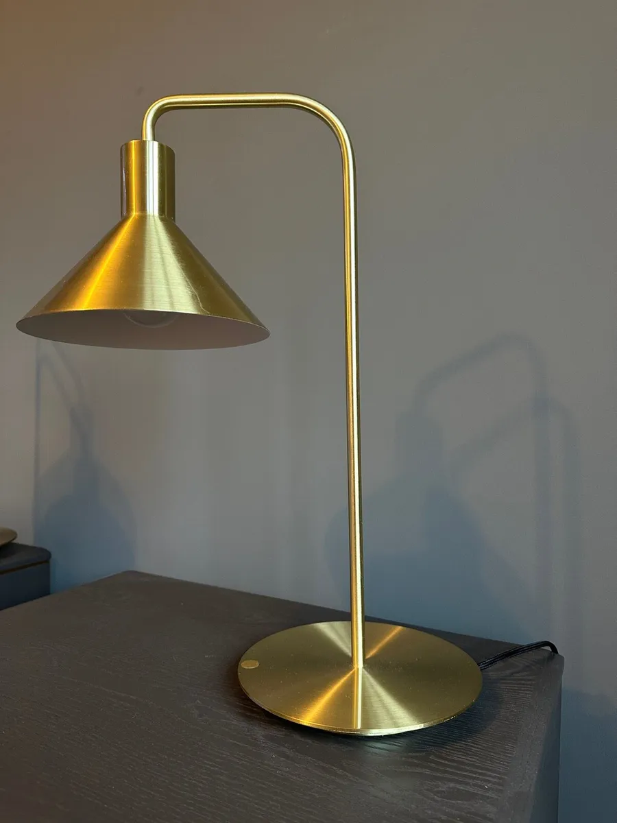 Gold Bedside/Table Lamps x2, Brand New/Never Used - Image 2