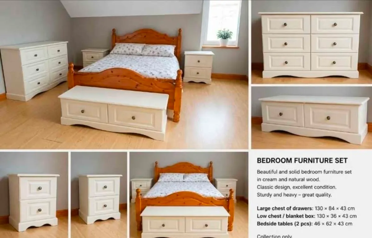 Bedroom Furniture Set – Solid Wood Style