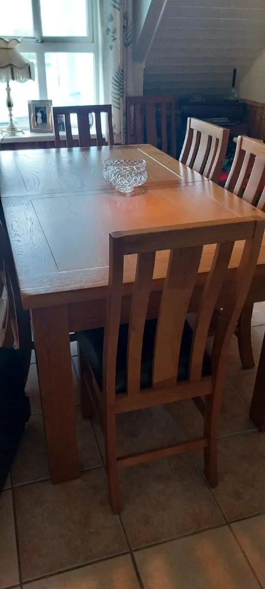 Dining Table & 8 Chairs-Matching Sideboard Avail - Image 2