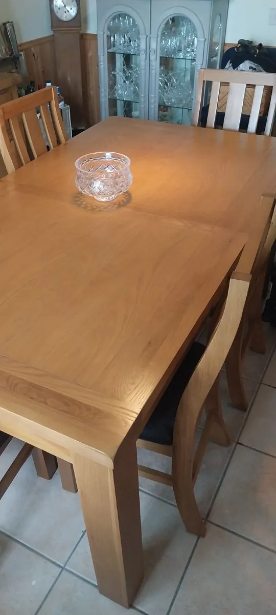 Dining Table & 8 Chairs-Matching Sideboard Avail - Image 3
