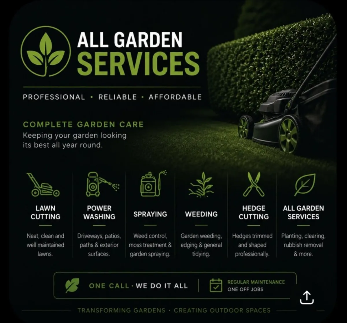 Lawn Cutting Garden Services