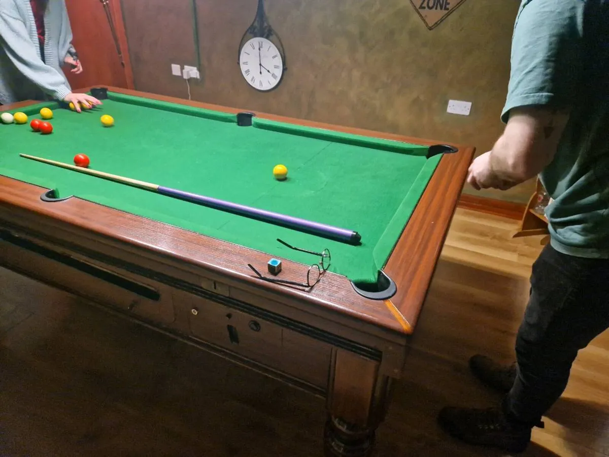 Pool table 7x4 reconditioned pool table - Image 1