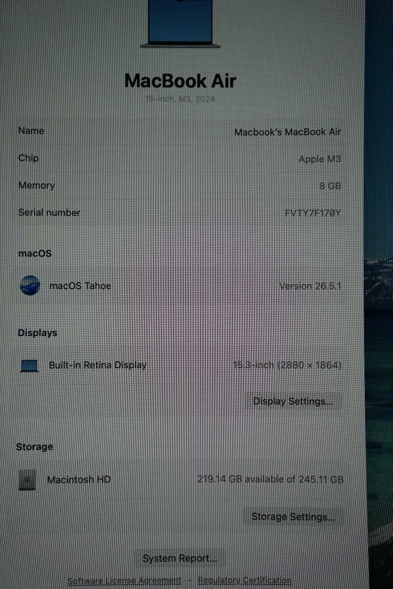 MacBook Air 15" 2024 M3 | 8GB | 256GB - Image 2