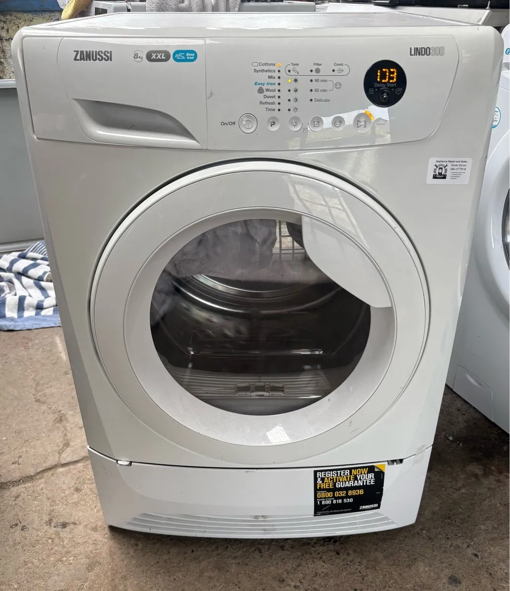 Zanussi Condenser Dryer - 8kg Drum