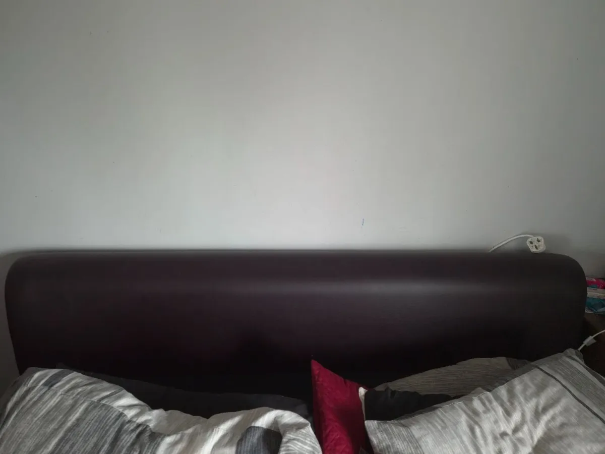 Brown Leather Bed - Image 2
