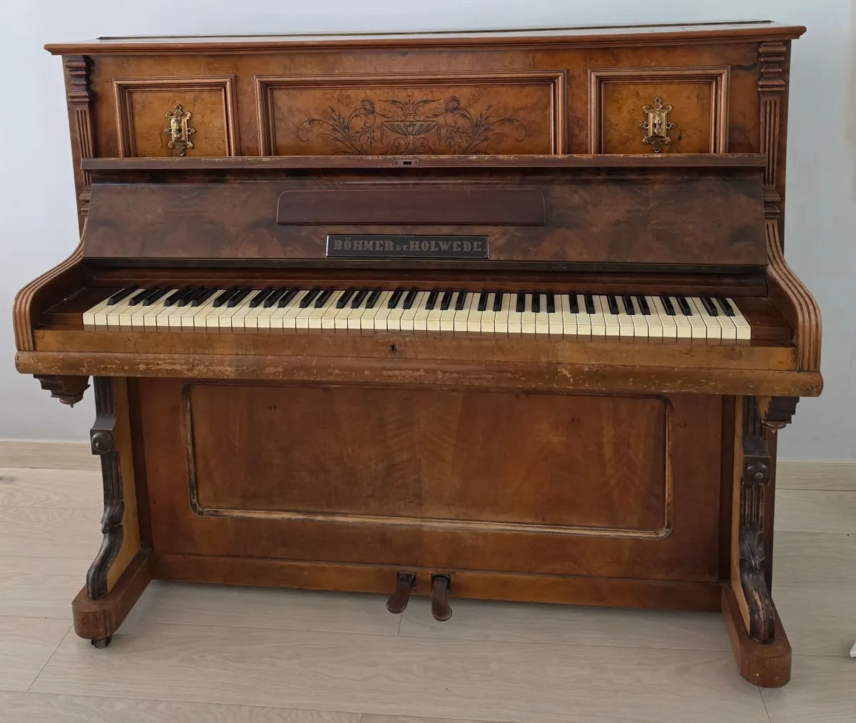 Vintage Upright Piano – BÖHMER & v. HOLWEDE - Image 1