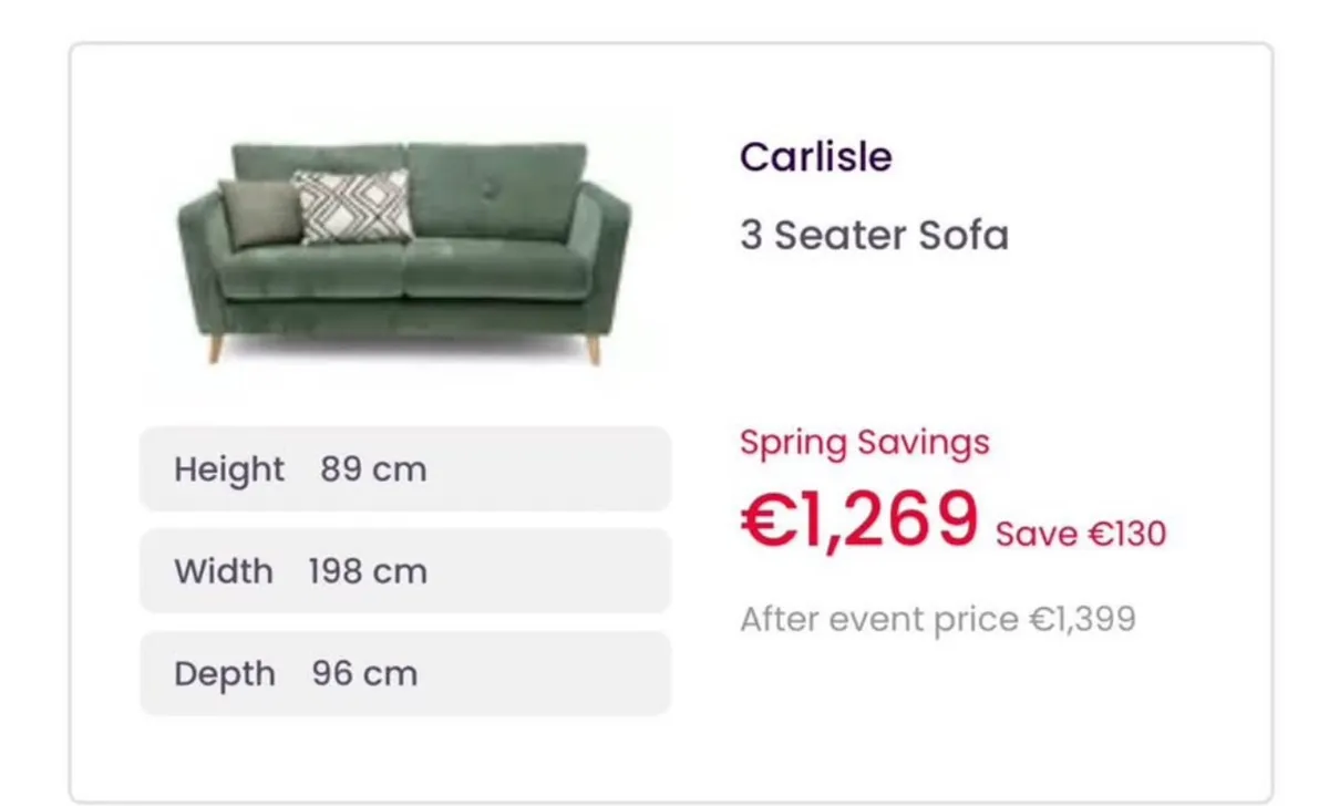 Sofa (Green) - Image 2