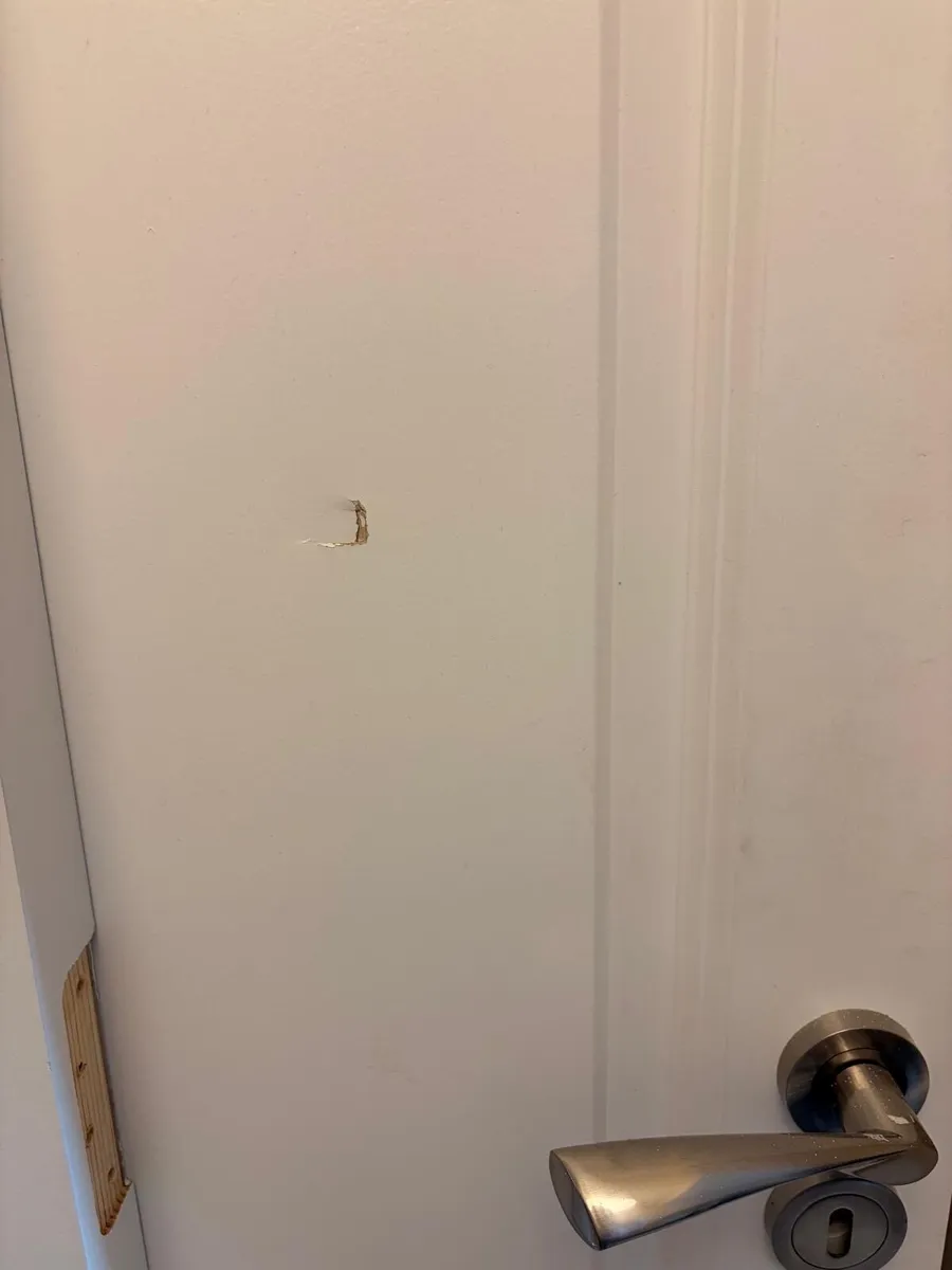 3 x Primed White internal panel doors - Hardware - Image 2