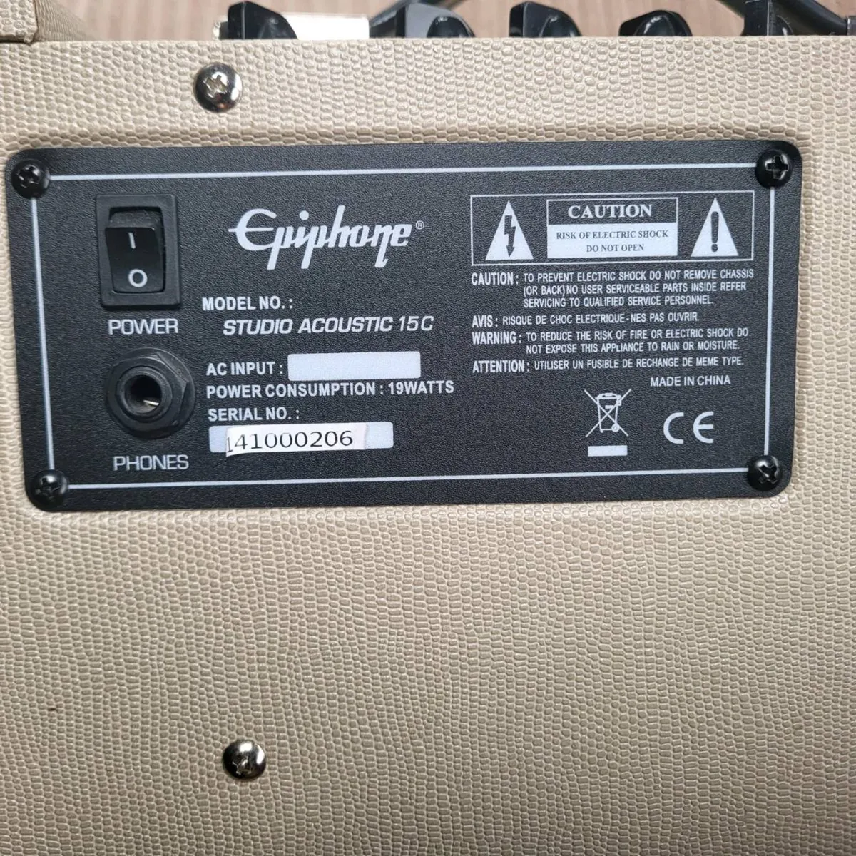 Epiphone Studio Acoustic 15C Amp - Image 3