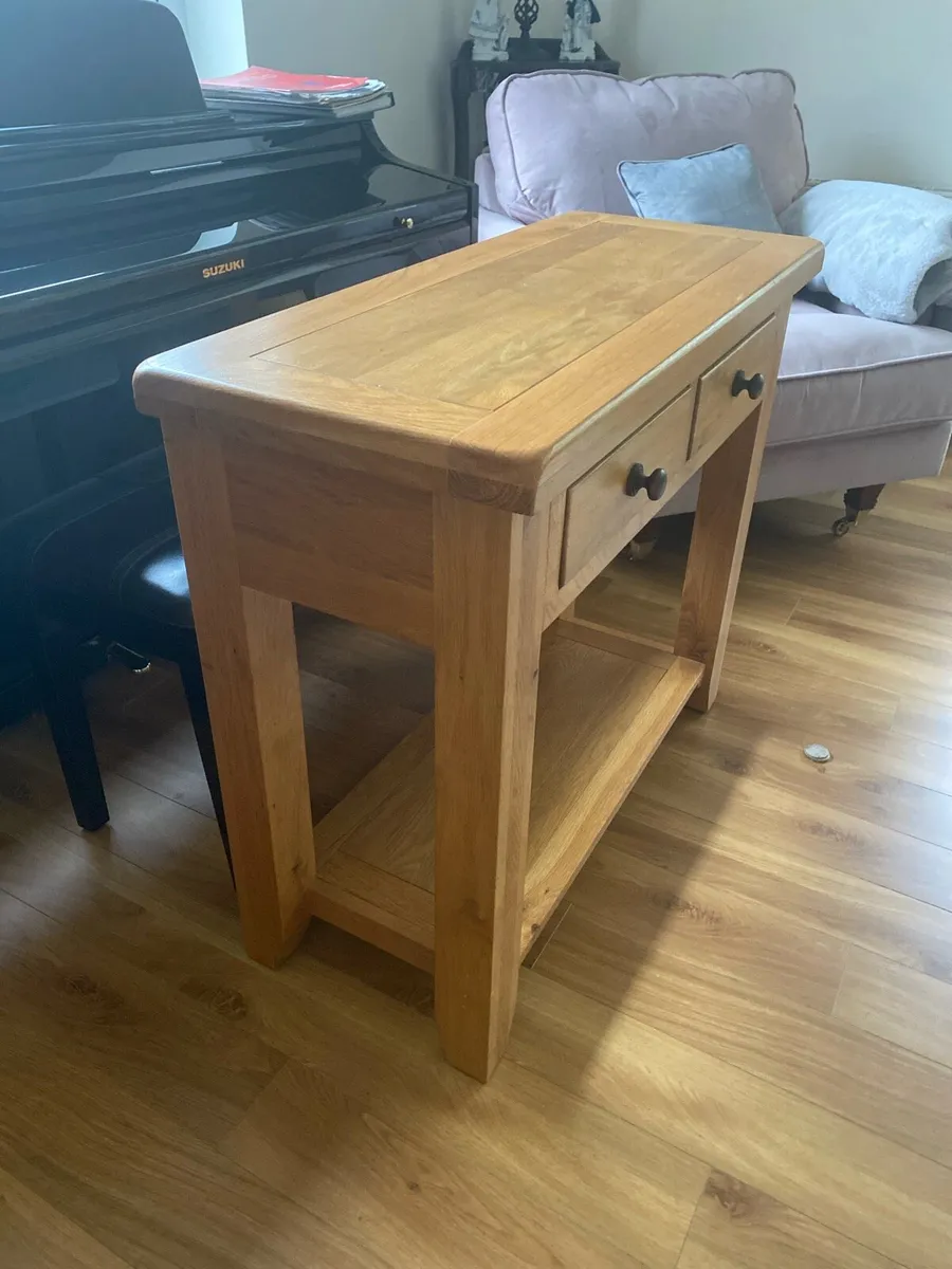 Oak Console Table for sale - Image 3