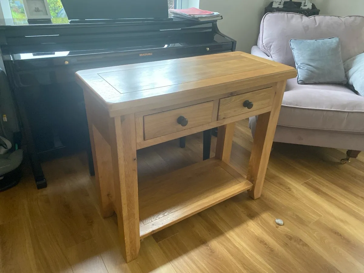 Oak Console Table for sale - Image 2