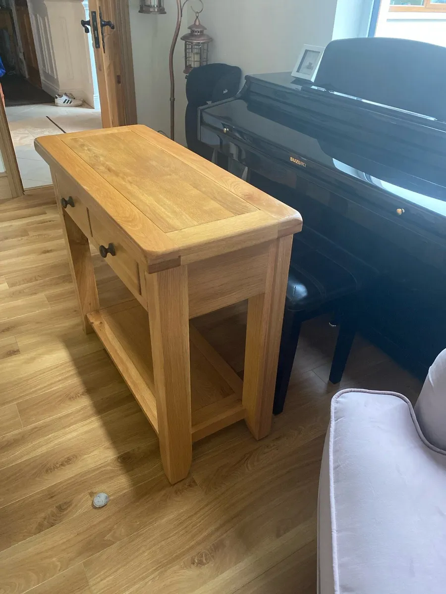 Oak Console Table for sale - Image 4