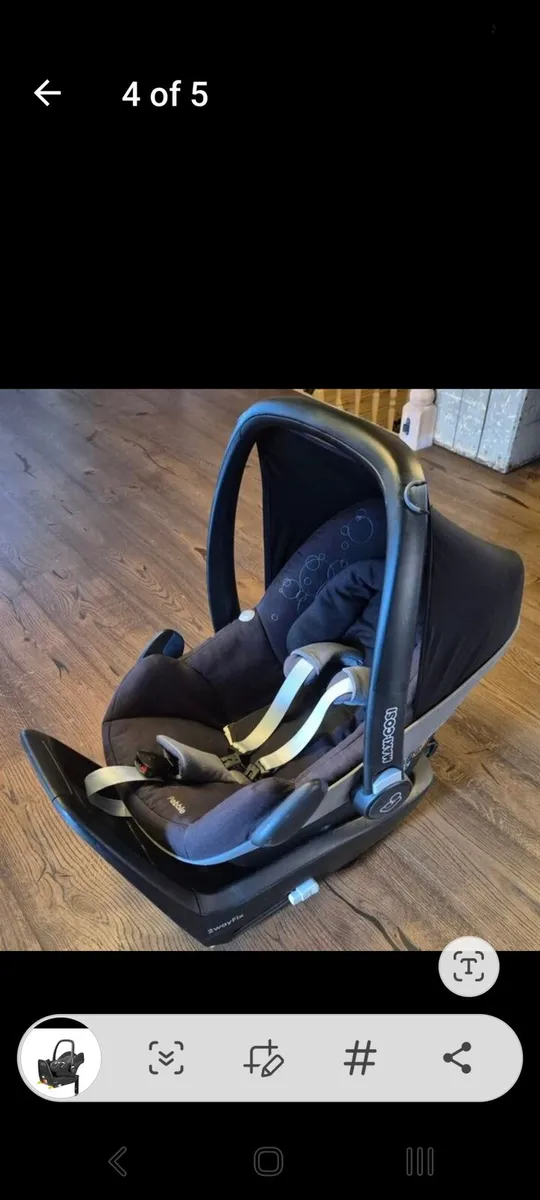 Maxi cosi 2way fix isofix and car seat - Image 3