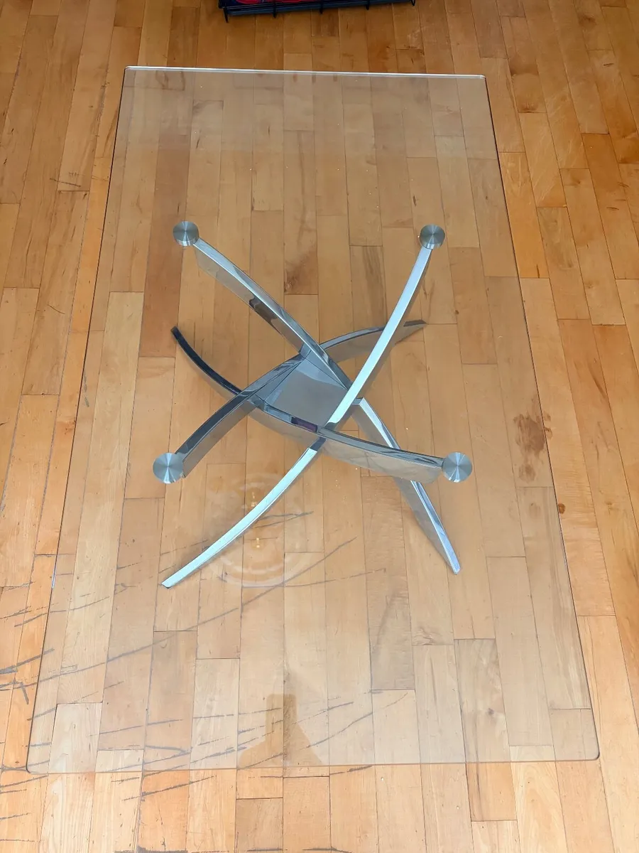 Living room stylish glass coffee table - Image 1