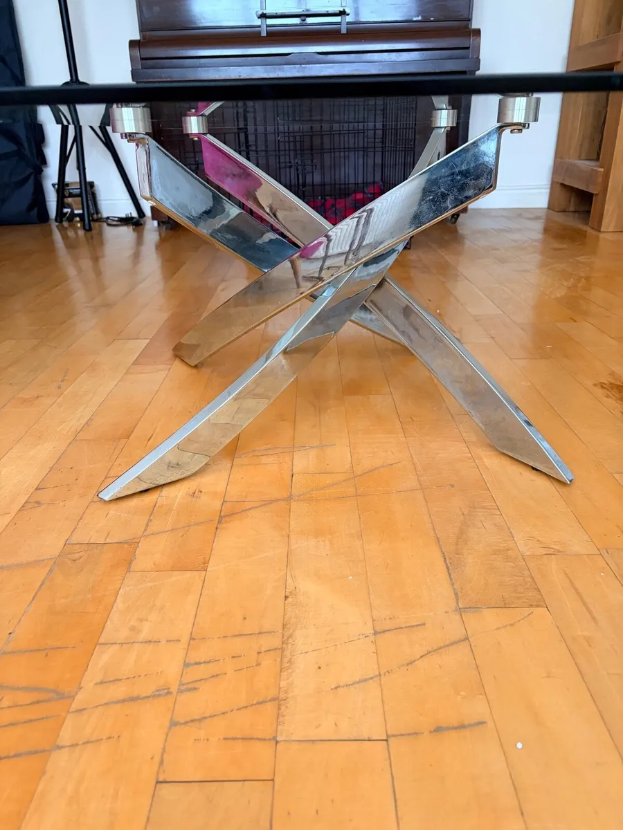 Living room stylish glass coffee table - Image 3