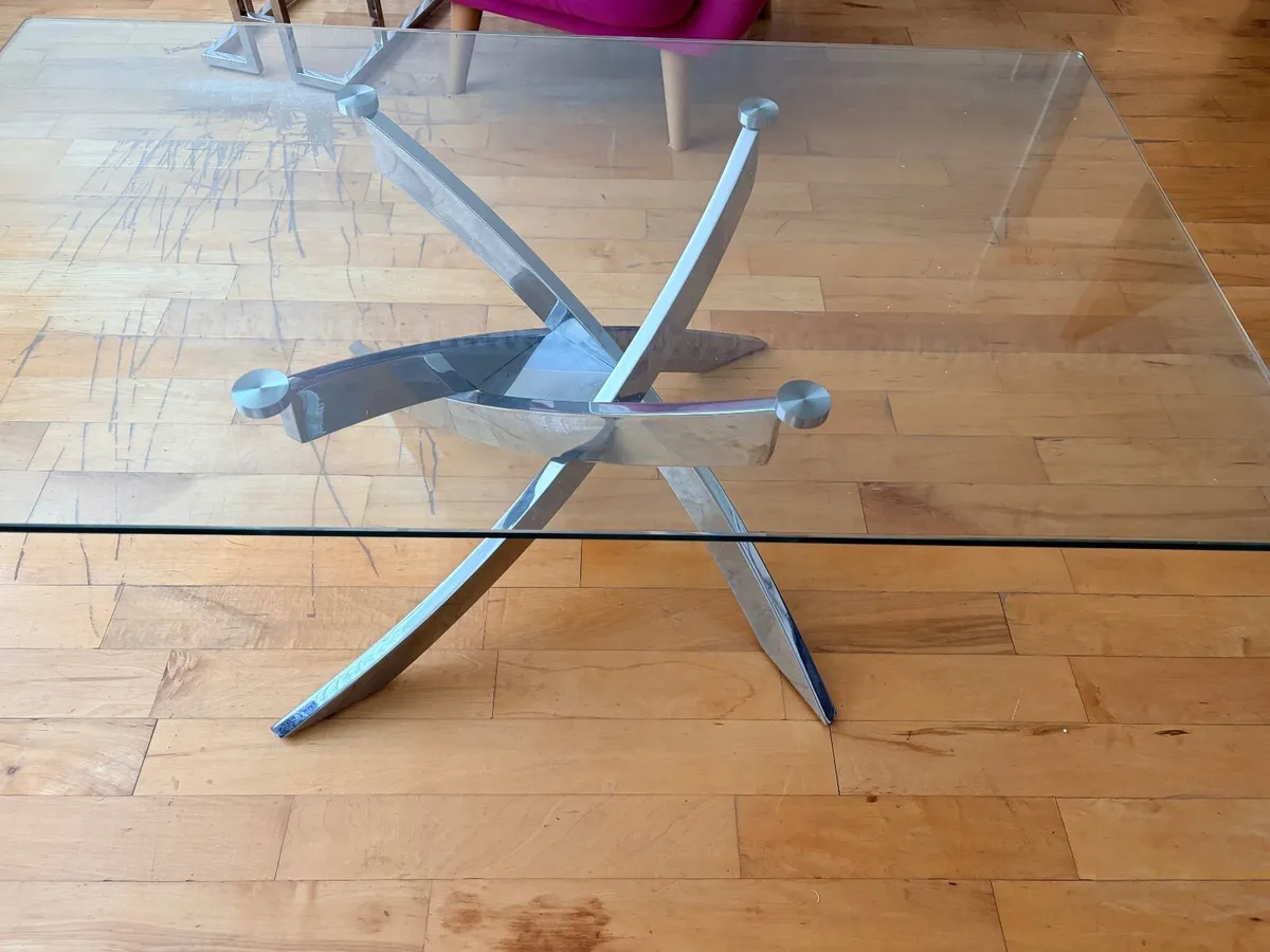 Living room stylish glass coffee table - Image 2