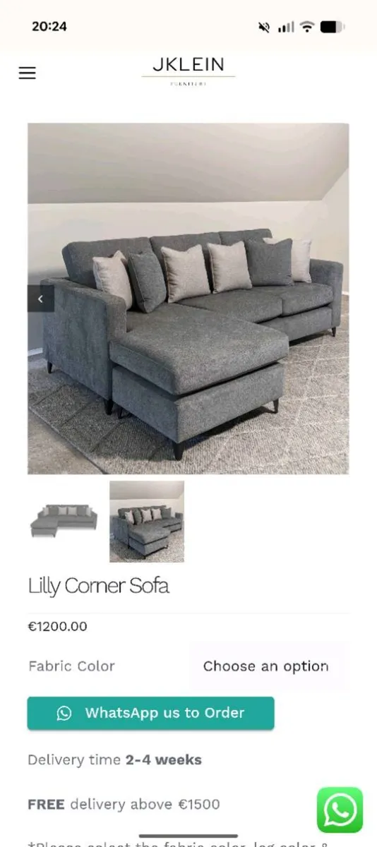 CHAISE SOFA BRAND NEW - Image 4