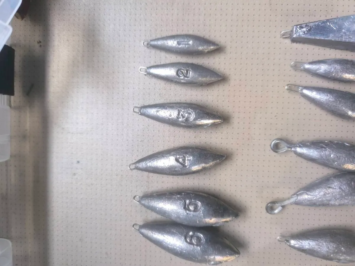 Fishing weights 1,2,3,4,5,6,8oz torpedo beach boat - Image 2