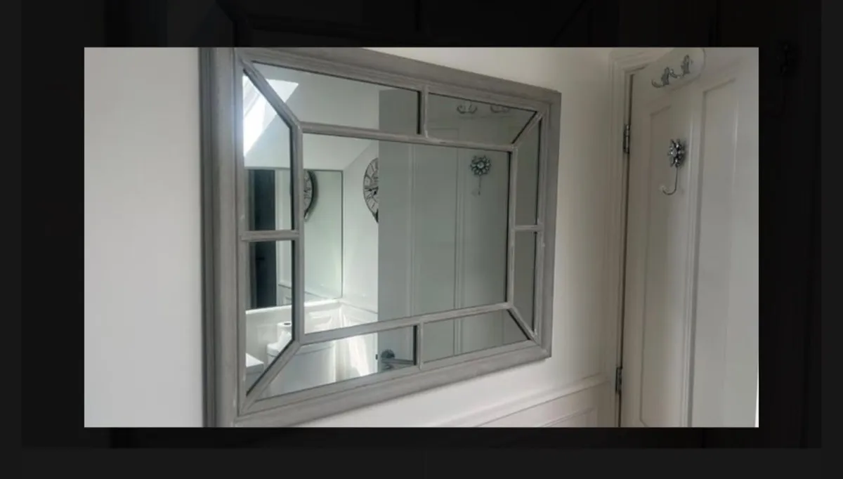 Window pane mirror