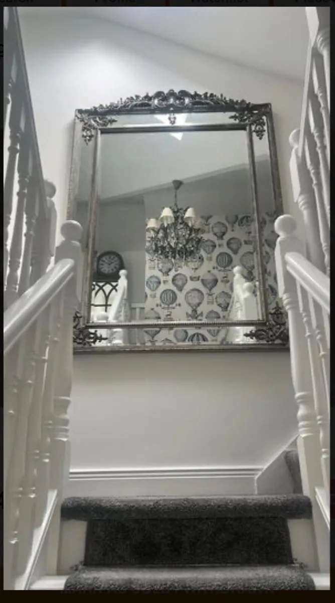 Large ornate mirror