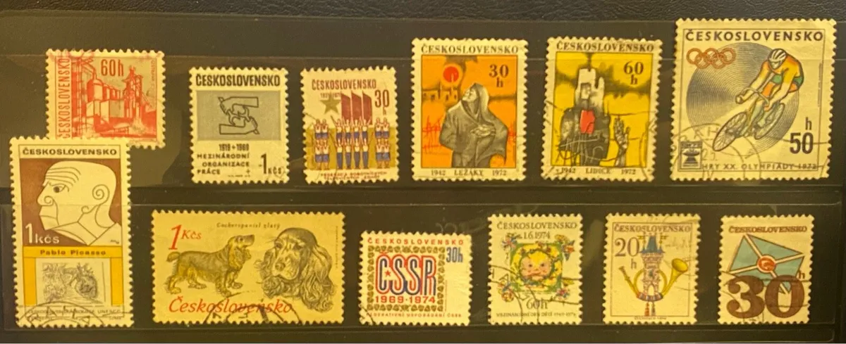 42 Czechoslovakian stamps - mint & used - Image 2