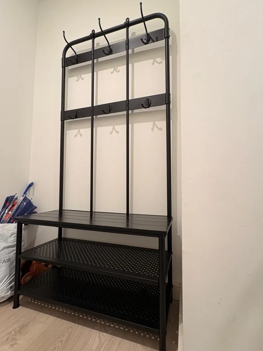 IKEA Hallway Coat Rack & Shoe Storage Bench - Image 3