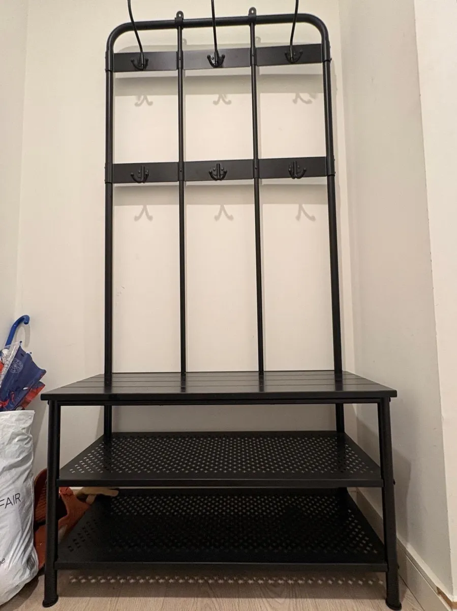 IKEA Hallway Coat Rack & Shoe Storage Bench - Image 4