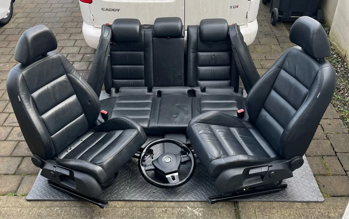 VW Golf GTI Black Leather interior