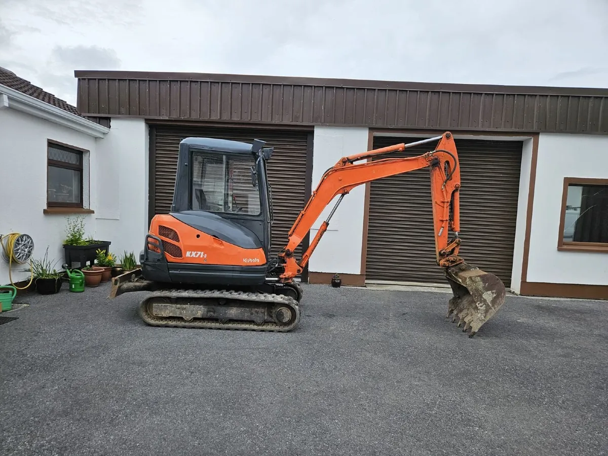 Kubota KX71-3,2012 2.8 excavator, excellent condit - Image 4