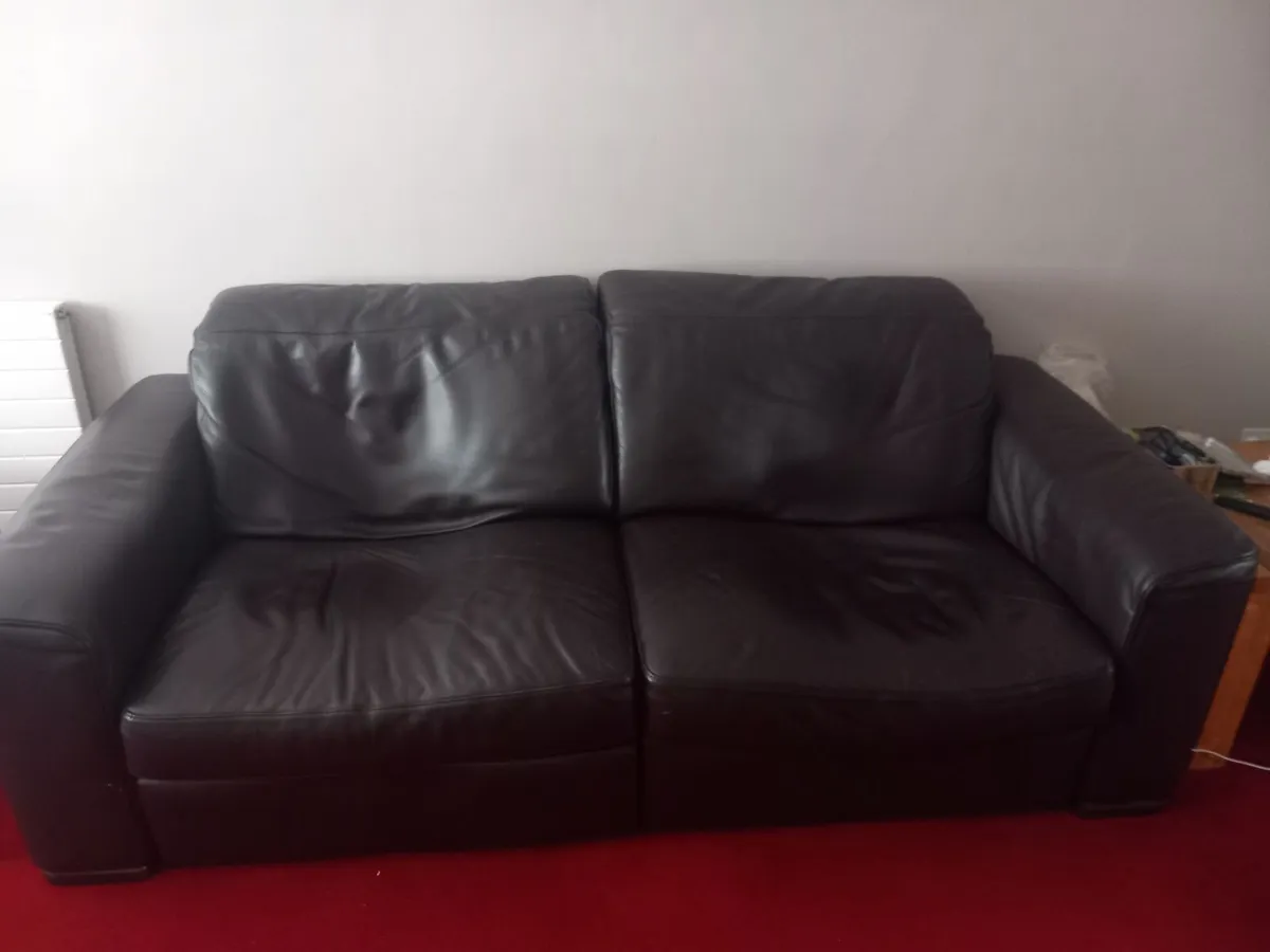 Leather Couch for Sale - Image 1