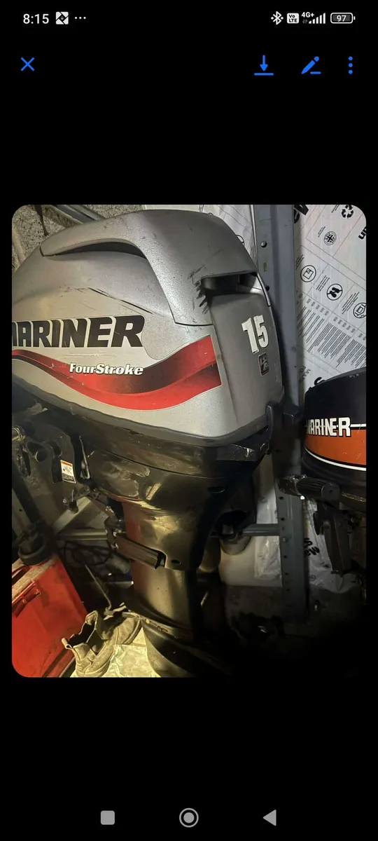 15 Hp Mariner outboard - Image 1