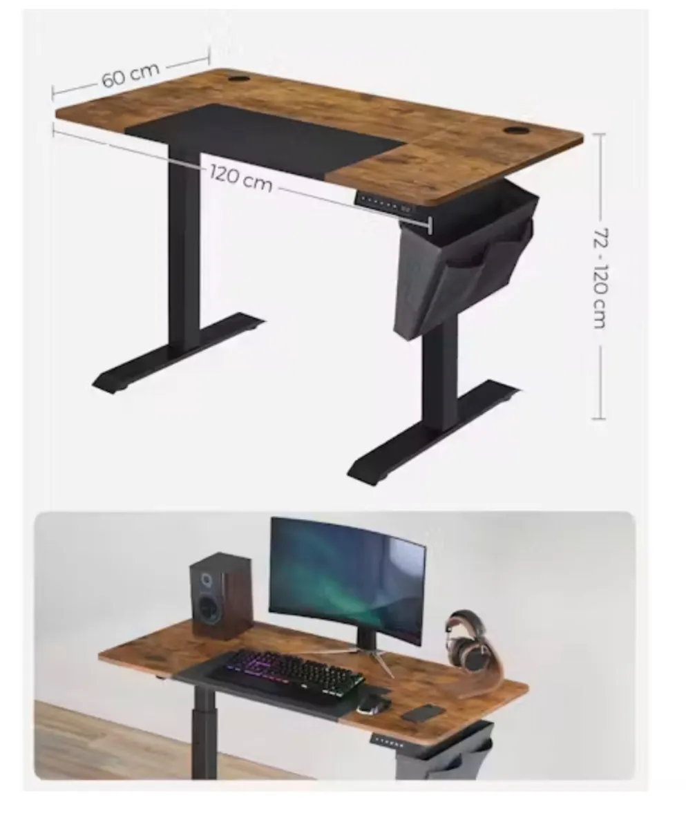 Electric Height Adjustable Standing Desk –  New - Image 1