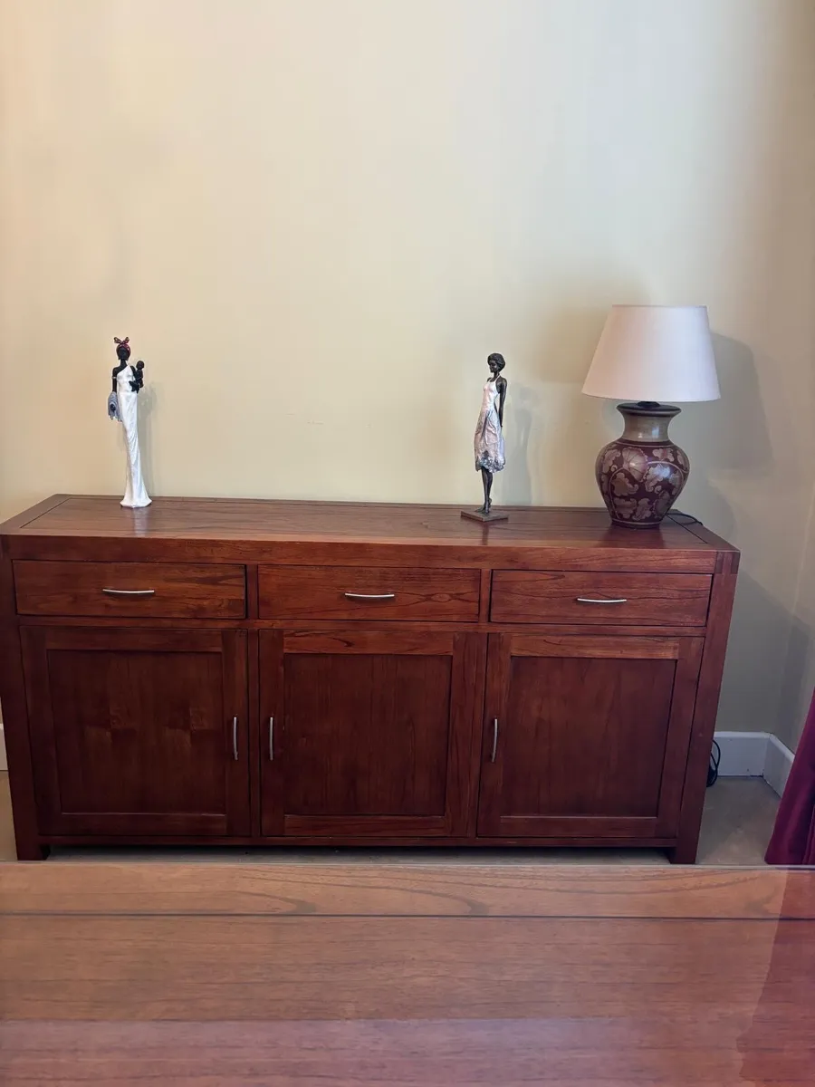 African Hardwood Cabinet - Image 1