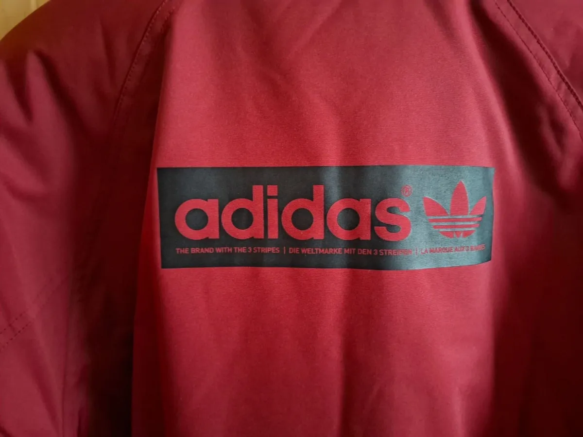 ADIDAS Bomber Jacket - Dark Red - Brand New - Image 1