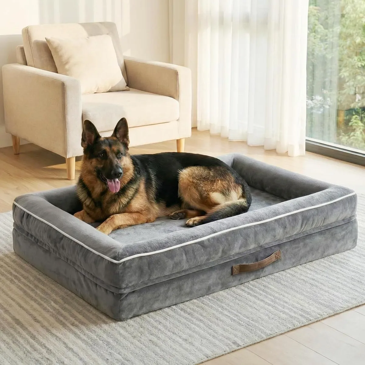 XXL Orthopedic Dog Bed Waterproof Sofa with - Image 1