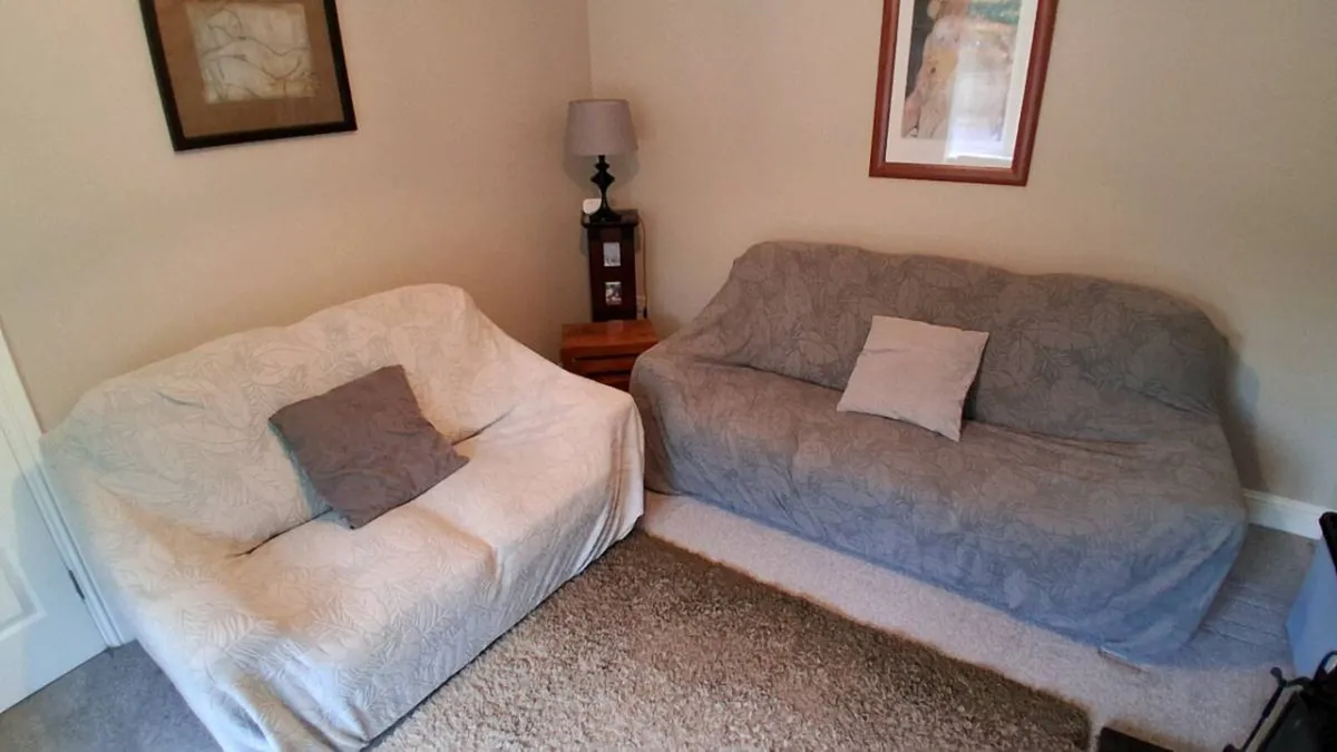 FREE 2 & 3 seater sofas (with covers) LEAP VILLAGE - Image 1
