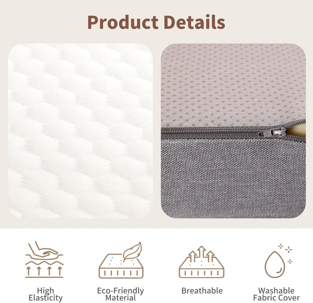 190x90x15 Folding Mattress Single Foldable Memory - Image 4