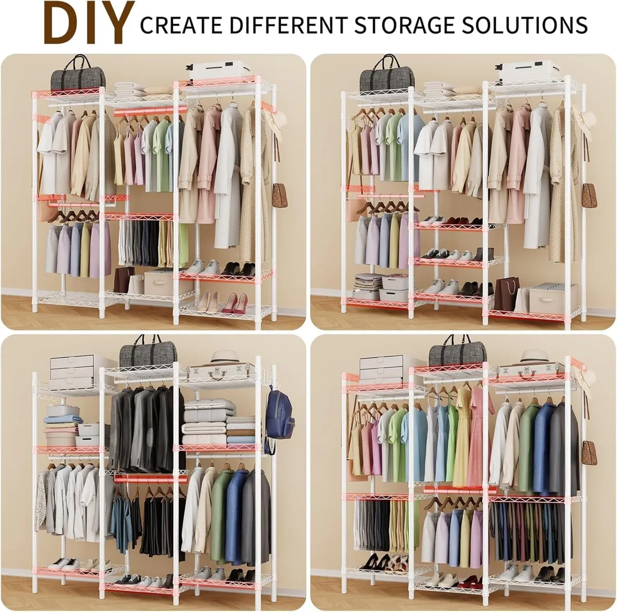 Clothes Rail for Bedroom 372kg Heavy Duty - Image 4