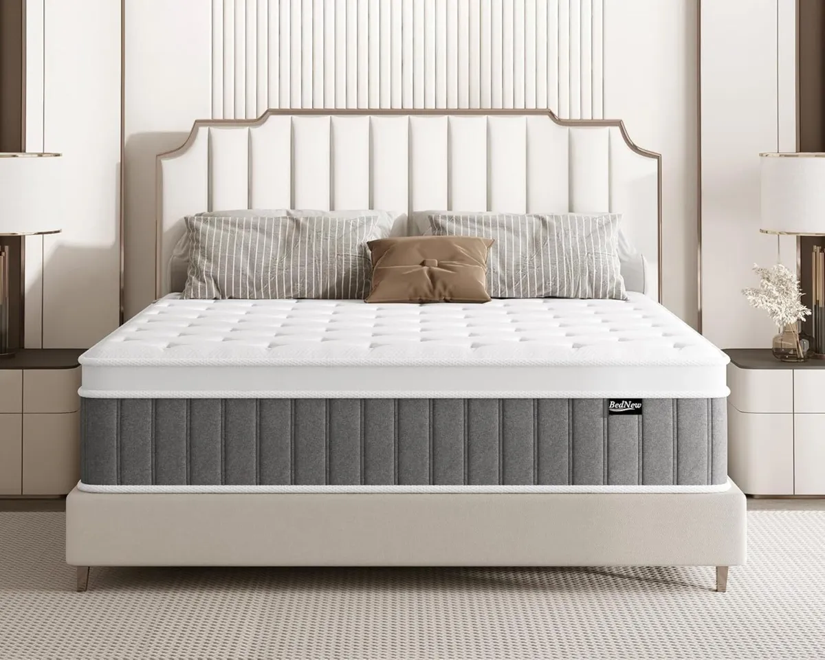 Single Mattress 3FT 12.2 Inch Innerspring Hybrid - Image 1