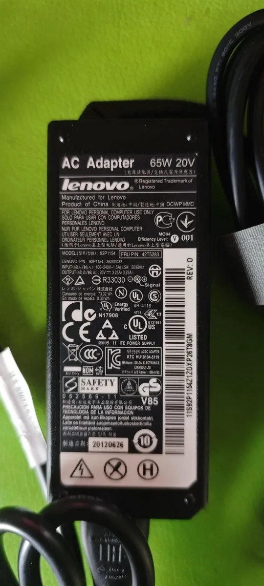 Lenovo 65W 20V Adapter Charger Power Supply - Image 2
