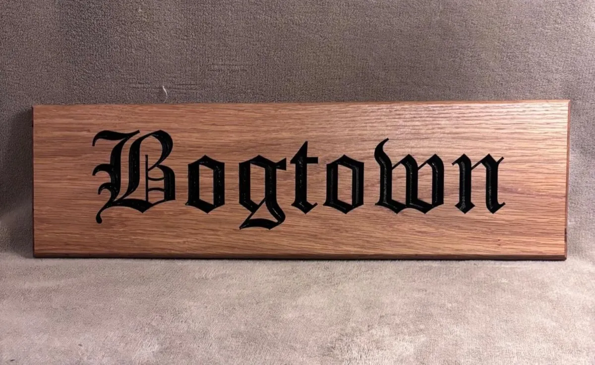 Custom hardwood house numbers & name signs - Image 3